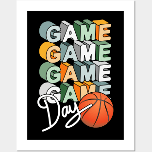 Game Day Basketball Artwork Posters and Art